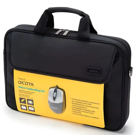 Dicota Value Toploading černá / Brašna na notebook / do 15,6