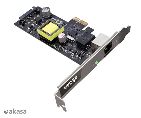 Akasa AK-PCCE25-02 / Síťová karta / PCIe / 2,5 Gbps / PoE 25,5 W / RJ45