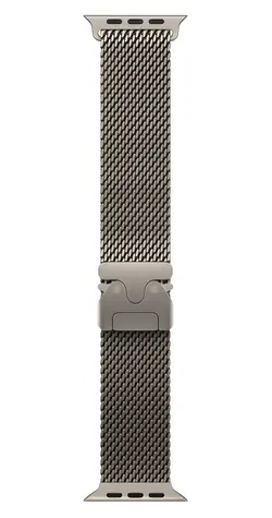 Apple Watch Milanese Loop 49 mm přírodní titan M / Řemínek milánský tah / 155–185 mm