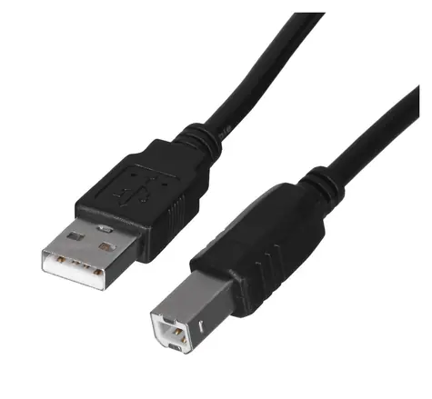 Lanberg CA-USBA-10CC-0018-BK černá / Kabel USB / USB-A (M) - USB-B (M) / USB 2.0 / 1,8 m