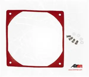 Airen RedVibes FAN 140 červená / Antivibrační podložka / 140 mm