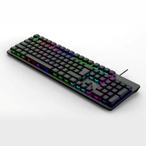 C-TECH Riven (GKB-16) / Herní klávesnice / membránová / RGB / USB / Anti-ghosting 19 kláves