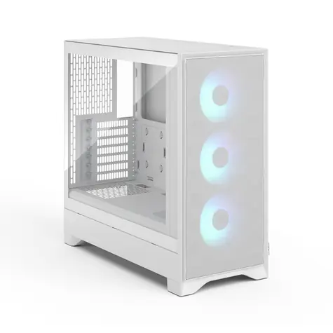 Fractal Design Pop 2 Air RGB TG bílá / ATX / 2x USB 3.2 / 3x 120mm / bez zdroje / průhledná bočnice