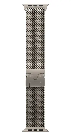 Apple Watch Milanese Loop 49 mm Natural Titanium vel. S / Řemínek milánský tah / Titan / 130–160 mm