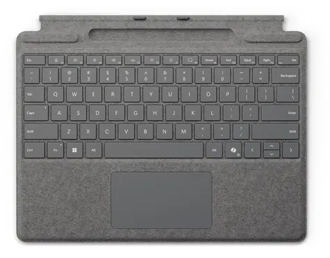 Microsoft Surface Pro Keyboard with Pen Storage platinová / Klávesnice pro Surface Pro / slot pro pero / ENG layout