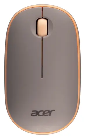 Acer AMR100 béžová / Bezdrátová myš / cestovní / optická / 1600 DPI / 1x AA