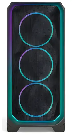 Fractal Design Meshify 3 Ambience Pro RGB černá / Midi-Tower / TG Light Tint / ATX / bez zdroje / průhledná bočnice