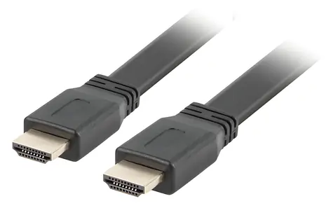 Lanberg CA-HDMI-21CU-0018-BK černá / Kabel HDMI / 1.8 m / HDMI 2.0 / 18 Gbit/s / ARC