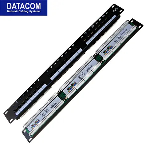 DATACOM Patch panel 24x / RJ-45 / CAT5E / UTP / LSA / 1U / 19