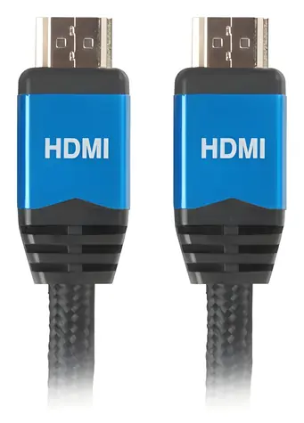 Lanberg CA-HDMI-20CU-0018-BL černá / Kabel HDMI na HDMI / 1,8 m / HDMI 2.0 / 4K / 144 Hz
