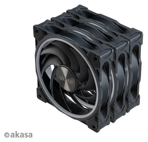 Akasa SOHO AR / ventilátor 120mm / aRGB / PWM / 500-2000 RPM / 3 ks