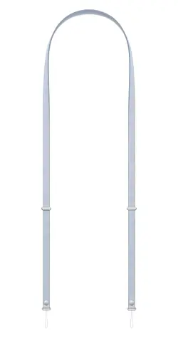 Apple Crossbody Strap světle modrá / Popruh pro iPhone / 100% recyklované PET / 1080–2080 mm