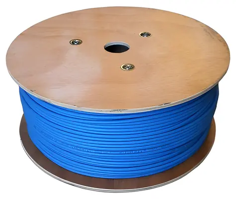 DATACOM F/FTP drát CAT6A modrá / Síťový kabel / LSOH / 500 MHz / 100 m