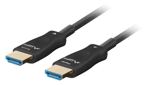 Lanberg černá / Optický kabel HDMI / HDMI 2.1 / 10 m / AOC / 8K / 48 Gbit/s