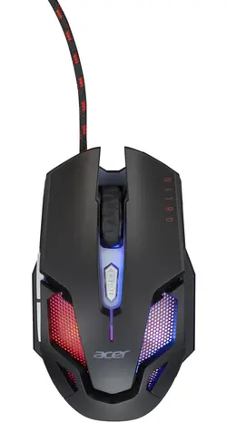 Acer Nitro Gaming Mouse II černá / Herní optická myš / 7200 DPI / 6 tlačítek / USB-A