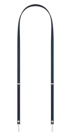 Apple Crossbody Strap modrá / Popruh / iPhone / recyklovaná PET vlákna / nastavitelný 1080–2080 mm