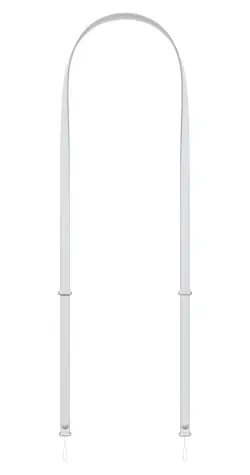 Apple Crossbody Strap světle šedá / Popruh k telefonu / 100% recyklovaný PET / délka 1 080–2 080 mm