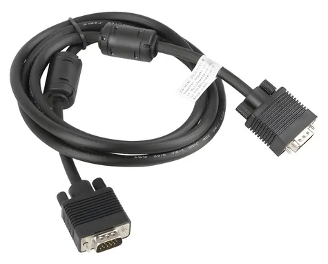 Lanberg VGA kabel propojovací 1,8 m černá / Kabel VGA / Feritové jádro