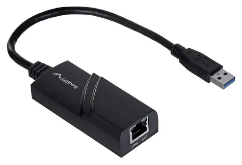 Lanberg NC-1000-01 černá / Síťová karta / USB