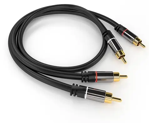 PremiumCord 2x CINCH - 2x CINCH HQ stíněný / Propojovací kabel / M/M / 3 m
