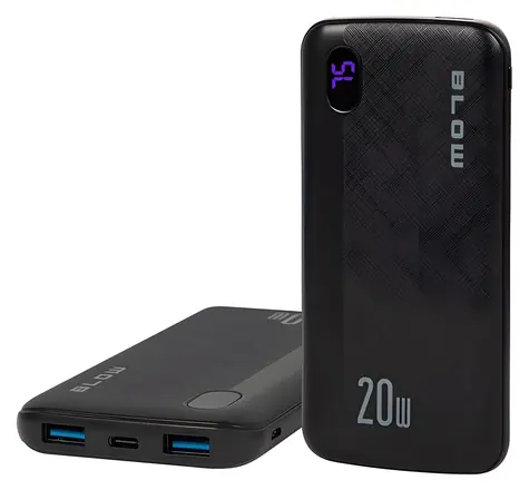 Blow PB10B černá / Powerbanka / 10000 mAh / 22,5 W / USB-C / USB-A