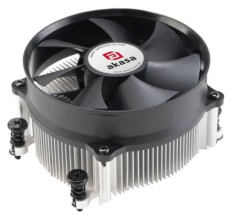 Akasa AK-CC1113BP01 / Chladič CPU / pro AMD AM4/AM5 / 95 mm / 110 W TDP / SFF