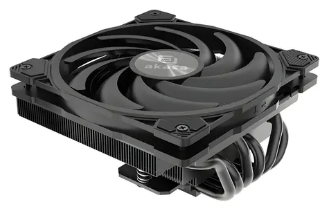 Akasa Alucia H6LS / Nízkoprofilový chladič CPU / 6 tepelných trubic / 1x 120mm PWM / 150W TDP / AMD + Intel