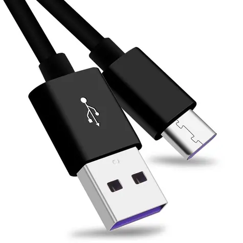 PremiumCord USB-C na USB-A černý / Nabíjecí kabel / 5A / USB 2.0 / 1m