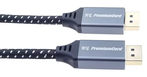 PremiumCord DisplayPort 1.4 přípojný kabel M-M 2 m černá / 8K/60Hz / zlacené konektory