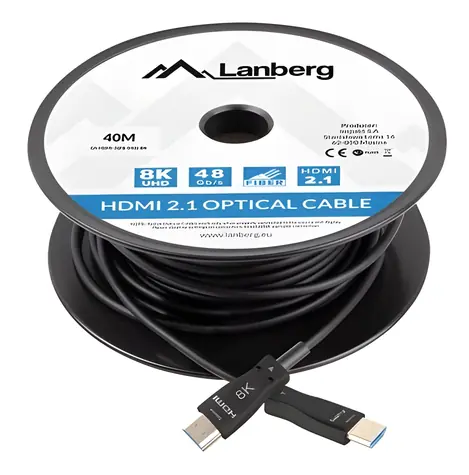 Lanberg / Kabel HDMI / M/M / v2.1 / 40m / 8K / Optický / AOC