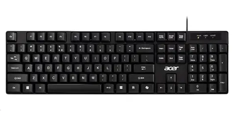 Acer AKW100 černá / Drátová klávesnice / USB-A / CZ&SK layout