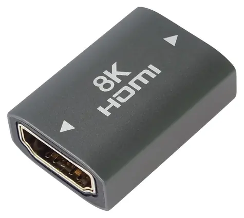 PremiumCord HDMI A - HDMI A spojka / Adaptér / Female/Female / 8K/60 Hz / kovová / Space Grey