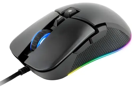 C-TECH Dawn černá / Herní optická myš / podsvícení / 6400DPI / 7 tlačítek / USB