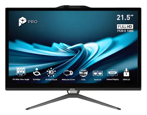 MSI PRO AP222T 14MA-668EU černá / All-in-One počítač / 21,5