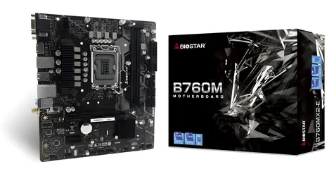 Biostar B760MX2-E D4 / Základní deska / B760M / LGA 1700 / 2x DDR4 / PCIEx16 / 1x GLAN / mATX