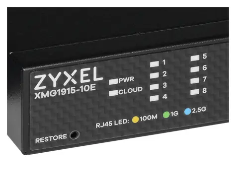 ZyXEL XMG1915-10E / Switch Managed L2 / 8x 2,5GbE RJ-45 / 2x 10G SFP+ / fanless