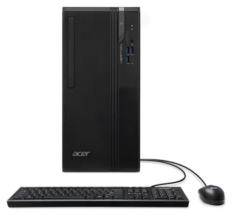Acer Veriton VS2720G černá / Stolní počítač / Intel Core i5-14400 2.5 GHz / 8GB DDR4 / 512GB SSD / DVDRW / Intel UHD 730