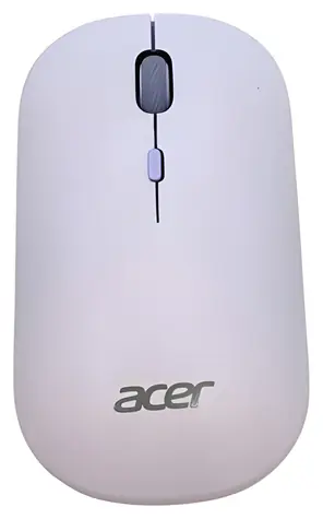 Acer AMR130 fialová / Ergonomická myš / Optická / 1600 DPI / USB + Bluetooth 5.2 / 1x AA