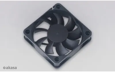 Akasa 60x60x15 černá / Přídavný ventilátor / 60 mm / 4300 RPM / 32,7 dB / 3pin / OEM
