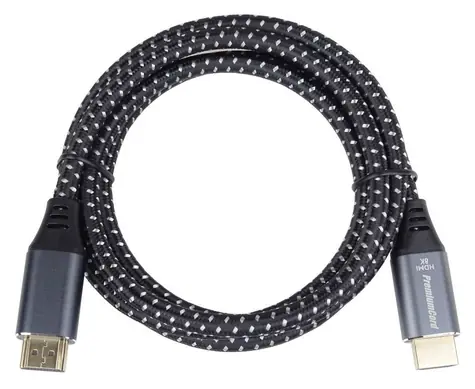PremiumCord ULTRA HDMI 2.1 kabel / High Speed + Ethernet / 8K@60Hz / zlacené konektory / 2 m