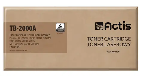 Actis TB-2000A / Alternativní toner / Brother TN-2000/TN-2005 / Černý / 2500 stran