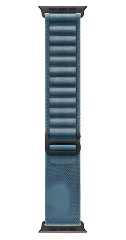 Apple Watch Alpine Loop 49mm Light Blue / Řemínek pro Apple Watch / Black Titanium / Small / 130–160 mm