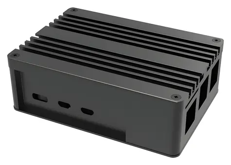 Akasa Pi-5 Pro černá / Pasivní hliníková skříň / Raspberry Pi 5 / bez ventilátoru