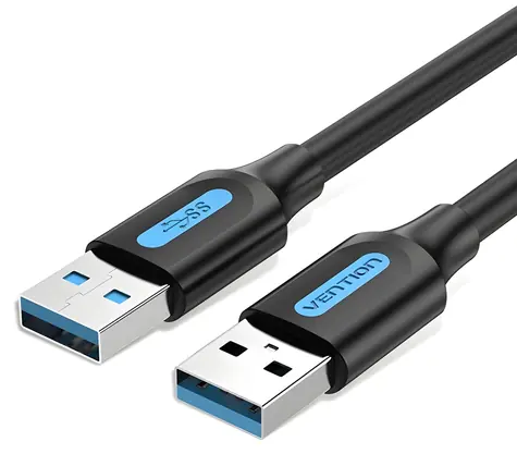 Vention Kabel USB-A 3.0 (M) - USB-A 3.0 (M) černá / 0.5 m