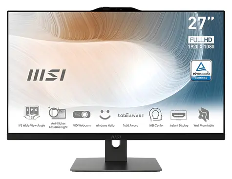 MSI Modern AM272P 12M-1202XEU černá / All-in-one počítač / 27