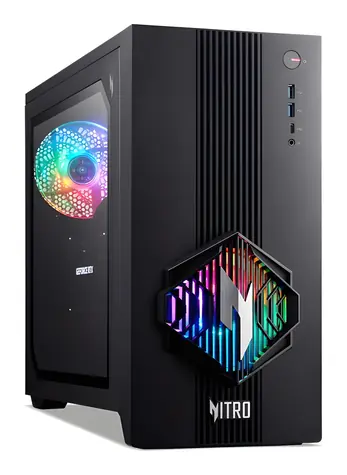 Acer Nitro N30-100 černá / Herní počítač / AMD Ryzen 7 8700F / 32GB DDR5 / 1TB SSD / RX 9070 XT 16GB / W11H