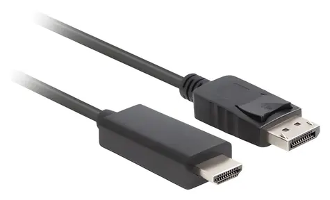 Lanberg CA-DPHD-11CC-0018-BK černá / Kabel DisplayPort na HDMI / 1,8 m / Full HD / 60 Hz