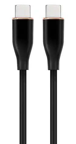 Gembird CC-USB2S-CMCM-1.5M-BK černá / USB kabel / USB-C (M) - USB-C (M) / USB 2.0 / 1,5 m / 3 A