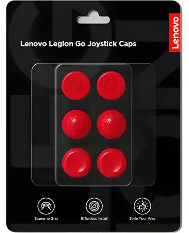 Lenovo Legion Go Joystick Caps Lenovo Red / Čepičky na joystick / silikon / 6 ks / 3 typy / pro Legion Go