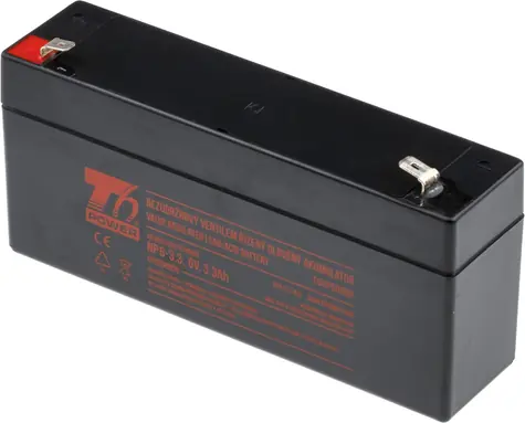 T6 Power NP6-3.3 / Akumulátor VRLA / 6 V / 3,3 Ah / Faston 4,7 mm